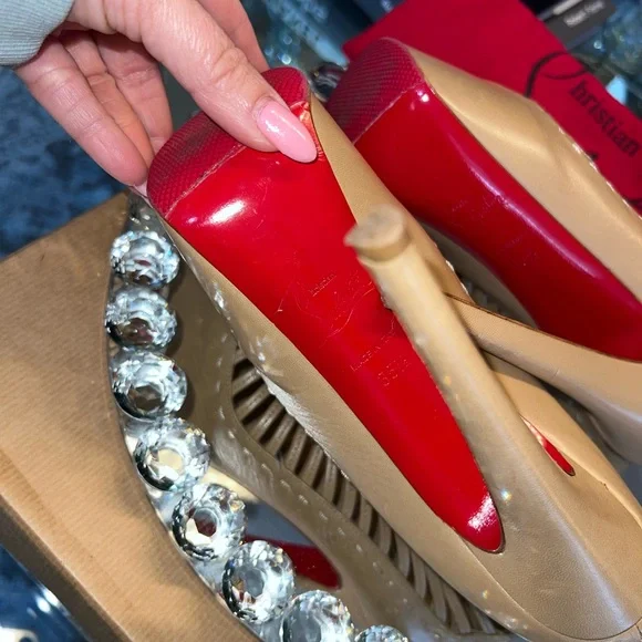 Christian Louboutin Zoulou Strappy Platform Heels 160 - Picture 9 of 17